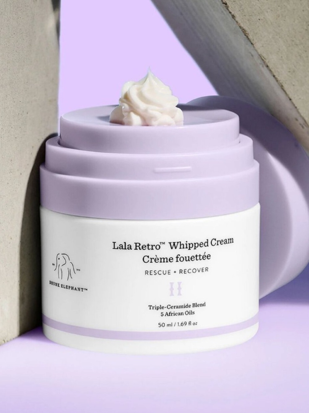 Drunk Elephant Lala Retro Whipped Cream Moisturizer With Ceramides Full Size NWT